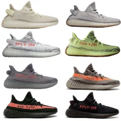 15 colors Best quality SPLY 350 V2 Butter Sesame Semi Frozen Blue Tint zebra Bred running shoes mens Sneakers US size 6-13 #9115388