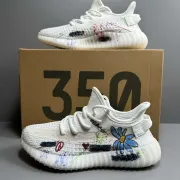 Adidas shoes for Adidas Yeezy 350 Boost by Kanye West Graffiti Low Sneakers  #B39972