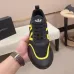 Good Quality Black/Yellow Armani Designer Sneakers #B48499