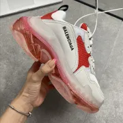 Top Quality Balenciaga triple s Balencia 2-generation visible and transparent crystal air cushion sole made of old thick base Laoda Shoes Size: 35-46 #99896868