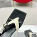 Balenciaga shoes for Women's Balenciaga Slippers Leather Square Black/White #B54138