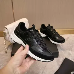 Chanel Black White Couples Sneakers #B54290