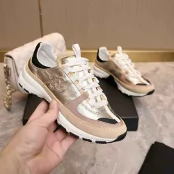 Chanel Metallic  Accent Couples Sneakers #B54292
