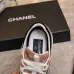 Chanel Metallic Pink Rose Gold Sneakers #B54296