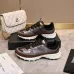 Chanel Metallic Silver Brown Sneakers #B54297