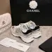 Chanel Silver Tone Couples Sneakers #B54293