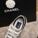 Chanel Silver Tone Couples Sneakers #B54293