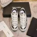 Chanel Silver Tone Couples Sneakers #B54293