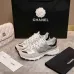 Chanel Silver Tone Couples Sneakers #B54293