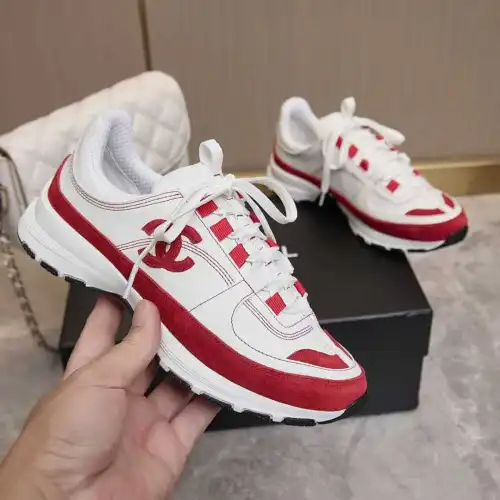 Chanel shoes for Chanel Sneakers Unisex Shoes #B63927