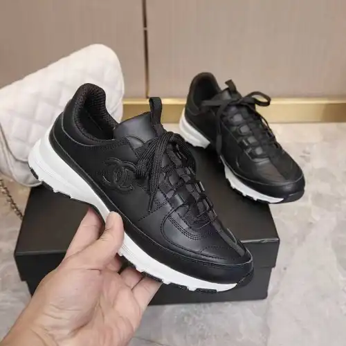 Chanel shoes for Chanel Sneakers Unisex Shoes #B63931