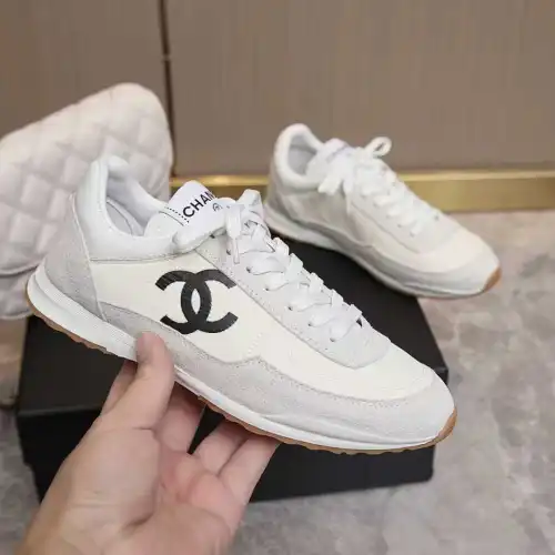 Chanel shoes for Chanel Sneakers Unisex Shoes #B63932