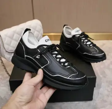 Chanel shoes for Chanel Sneakers Unisex Shoes #B67361