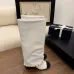 Chanel Knee - High Boots: Diverse Textures, Gold Chains, a Showcase of Luxe Creativity #B54142