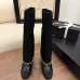 Chanel Knee - High Boots: Diverse Textures, Gold Chains, a Showcase of Luxe Creativity #B54142