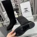 Chanel shoes for Women Chanel Boots CC High Boots Black/White #B53978