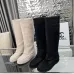 Chanel shoes for Women Chanel Boots CC High Boots Black/White #B53978