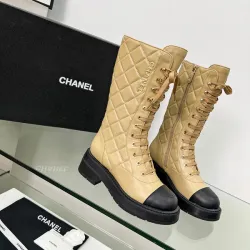 Chanel shoes for Women Chanel Boots CC High Boots Calfskin #B53977