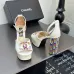 Chanel high-heeled sandals, sheepskin, heel height: 11cm #B53163