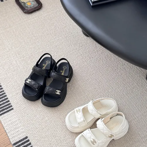 Chanel shoes for Women Chanel sandals Interlocking CC Logo #B53162