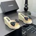 Chanel shoes for Women Sheepskin upper wedge sandals #B53158
