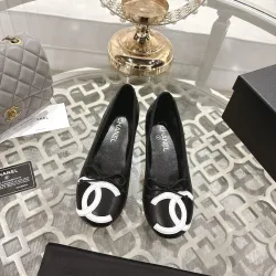 Chanel  Ballet Flats with Logo For Women #B54755