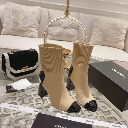 Chanel Boots For Women Beige #B54767