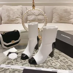 Chanel Boots For Women White #B54766
