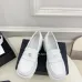 Chanel shoes for Women Chanel Leather Loafers: Timeless Style with Iconic Gold CC Logo White/Black/Brown #B54141