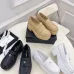 Chanel shoes for Women Chanel Leather Loafers: Timeless Style with Iconic Gold CC Logo White/Black/Brown #B54141