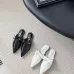 Chanel shoes for Women's Chanel Pumps Mule Chanel Couro Branca Black/White #B54132
