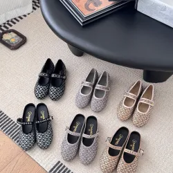 Chanel shoes for Women's Chanel Pumps knit trainers & CC logo  #B54134