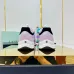 Chanel Denim Suede Calfskin Neon Orange CC Logo Trainers #B53157