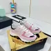 Chanel Denim Suede Calfskin Neon Orange CC Logo Trainers #B53157