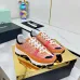 Chanel Denim Suede Calfskin Neon Orange CC Logo Trainers #B53157