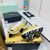Chanel Denim Suede Calfskin Neon Orange CC Logo Trainers #B53157