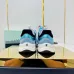 Chanel Denim Suede Calfskin Neon Orange CC Logo Trainers #B53157