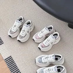 Chanel shoes for Women's Chanel Sneakers Tweed Suede Calfskin  #B54133
