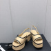 Chanel 2023 Summer New Products Water platform platform sandals leather outsole are new Heel height 7.5cm Water platform 4cm #999934057