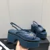 Chanel 2023 Summer New Products Water platform platform sandals leather outsole are new Heel height 7.5cm Water platform 4cm #999934057