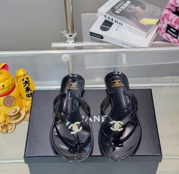 Chanel Jelly Flip Flops TPU Waterproof Beach Sandals #B65289
