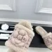 Chanel shoes for Women's Camellia Platform Slippers Heel Height:4cm #B53976