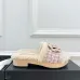 Chanel shoes for Women's Camellia Platform Slippers Heel Height:4cm #B53976