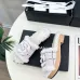 Chanel shoes for Women's Camellia Platform Slippers Heel Height:4cm #B53976