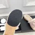 Chanel shoes for Women's Camellia Platform Slippers Heel Height:4cm #B53976
