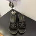 Chanel shoes for Women's Chanel 2023 Interlocking CC Logo Slides #B53144
