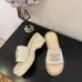 Chanel shoes for Women's Chanel 2023 Interlocking CC Logo Slides #B53144