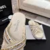 Chanel shoes for Women's Chanel slippers Black/White/Blue #B47708