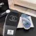 Chanel shoes for Women's Chanel slippers Black/White/Blue #B47708