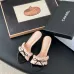 Chanel shoes for Women's Chanel slippers Black/White/Pink #B47720